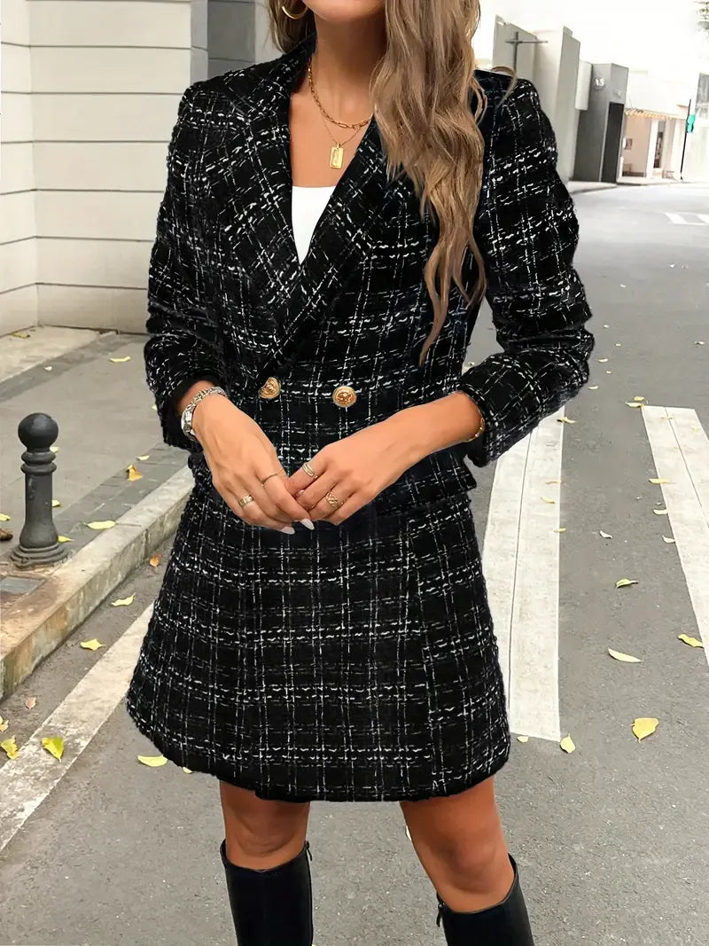 Alice | Blazer Elegante Xadrez