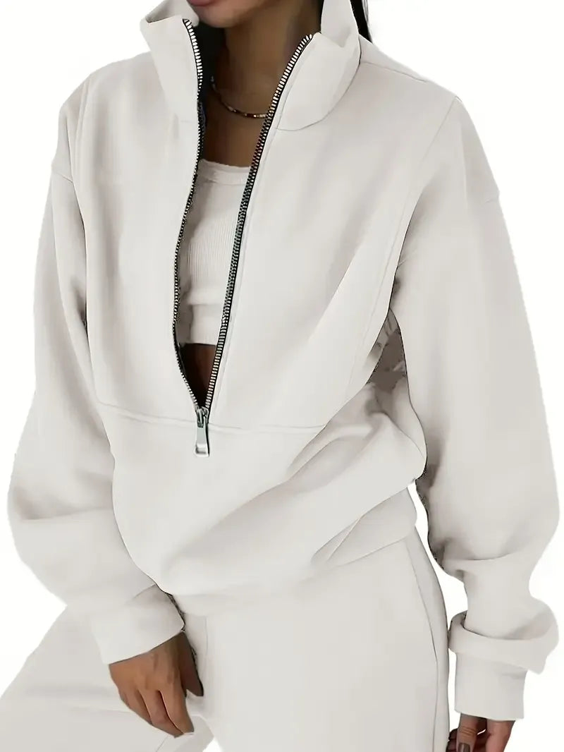 Regina | Fato de Treino com Meio Fecho de Correr