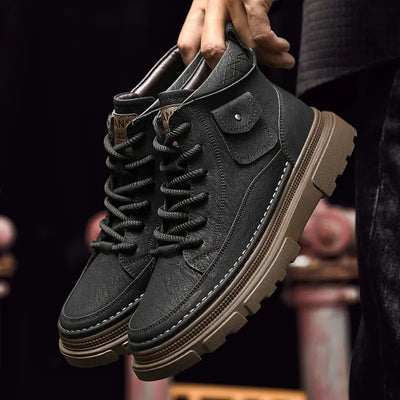 Derick | Botas ortopédicas de couro ⏐ Edição Premium