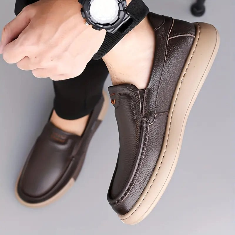 Benjamim | Mocassins Ortopédicos de Pele ⏐ Edição Premium